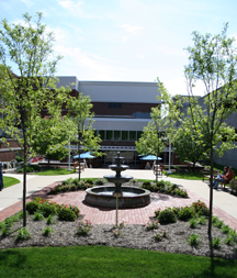 open garden on hospital grounds